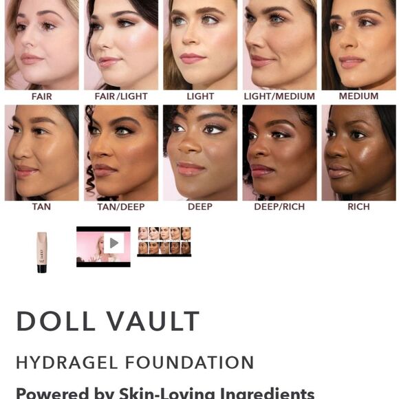 Doll 10 HydraGel Foundation in Deep 30ml/1 fl.oz - Picture 4 of 8